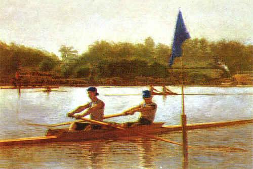 Thomas Eakins Biglen Brothers, Turning the Stake France oil painting art